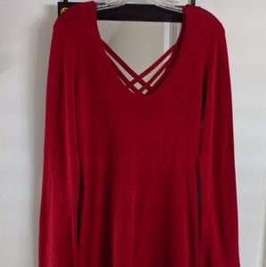 Red Sweater Dress